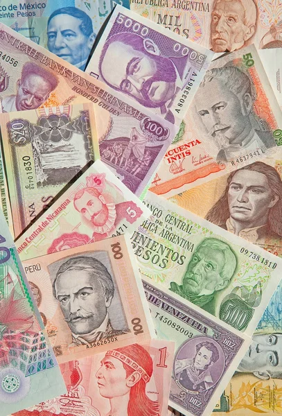 Dél-amerikai bankjegyek — Stock Fotó
