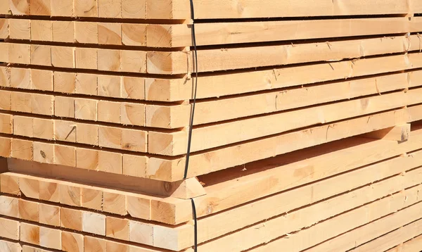 Pila di nuovi borchie di legno — Foto Stock