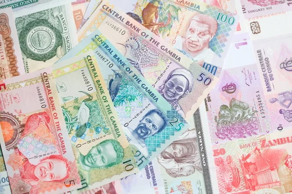 Řadu afrických bankovek — Stock fotografie