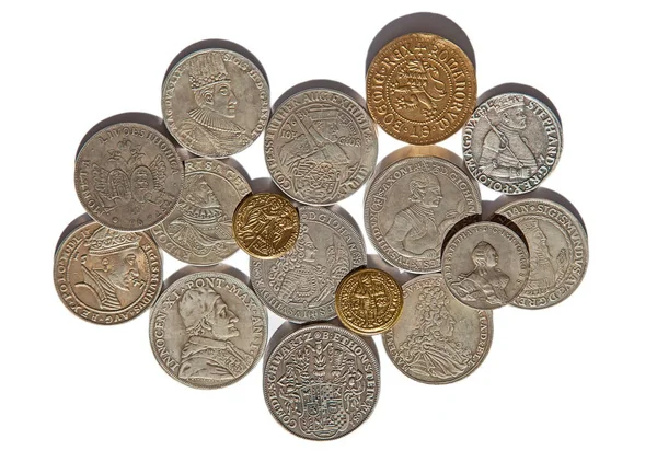 Collection of  medieval coins — Stock Photo, Image