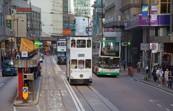 Tram van Hongkong — Stockfoto