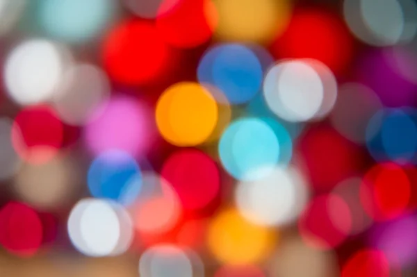 Defokussierte Lichter des Weihnachtsbaums — Stockfoto