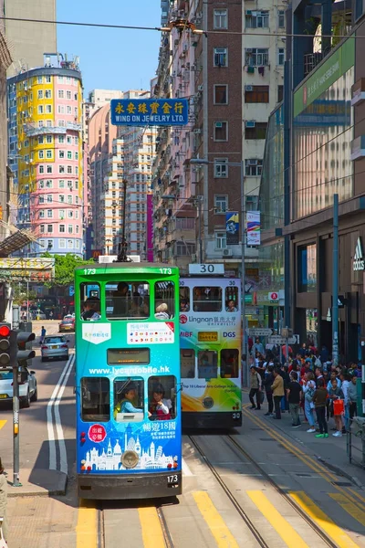 Hongkong spårvagn — Stockfoto