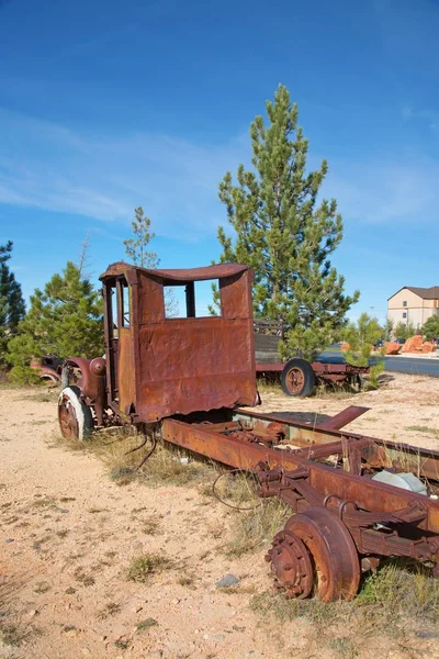 Verrostete Wracks aufgeben — Stockfoto