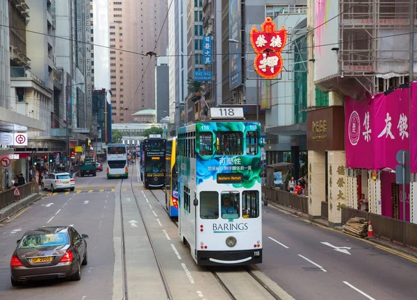 Tram van Hongkong — Stockfoto