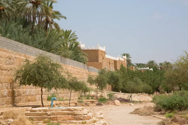 Straten van de oude stad Diriyah — Stockfoto