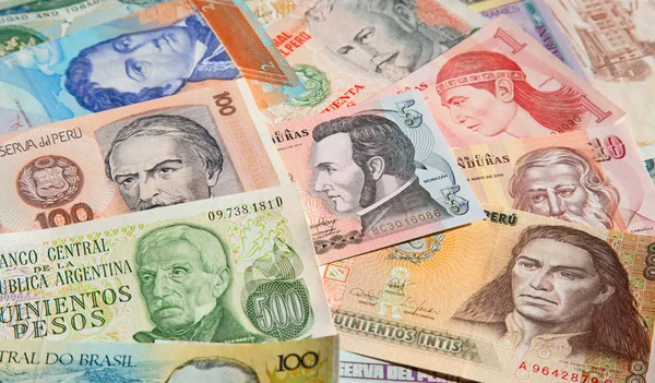남미 지폐 — 스톡 사진