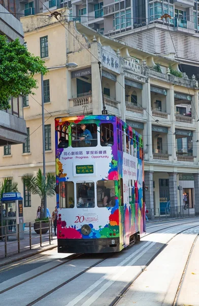 Tram van Hongkong — Stockfoto