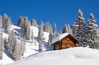 İsviçre Alplerinde kış