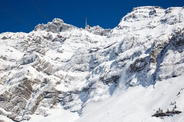 Winter in de Zwitserse Alpen — Stockfoto