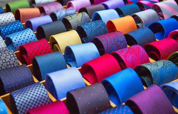 Coleção de gravata colorida — Fotografia de Stock