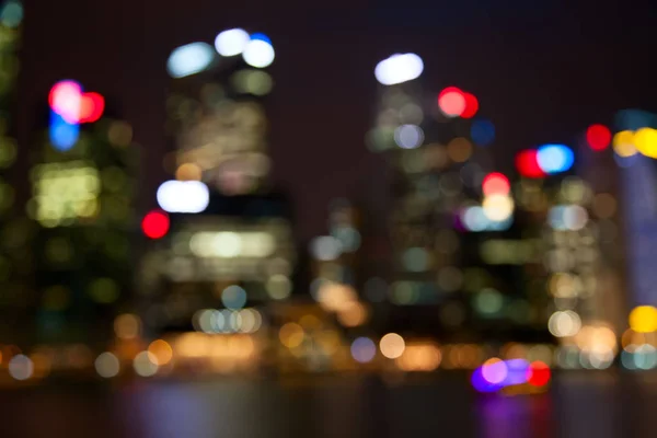 Lights of the Singapore city — Stock Photo, Image