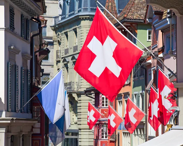 Schweizer Nationalfeiertag in Zürich — Stockfoto