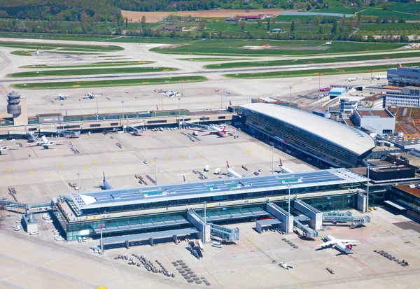 Leaving  Zurich airport — Stock Photo, Image