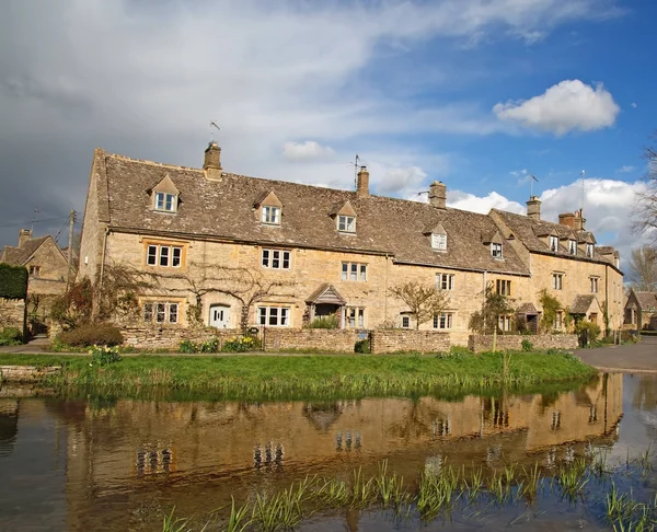 Lower Slaughter in Cotswolds region — Stock Photo, Image