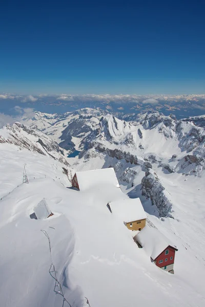 Winter in den Schweizer Alpen — Stockfoto