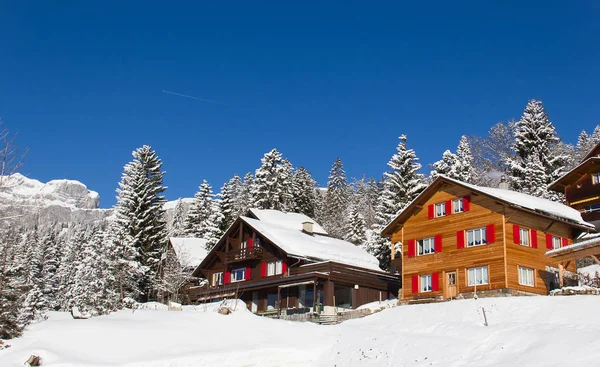 Vinter i schweiziska alperna — Stockfoto