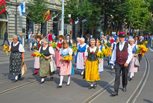 Desfile do Dia Nacional Suíço — Fotografia de Stock