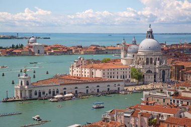 Venedik şehrinin havadan görünümü