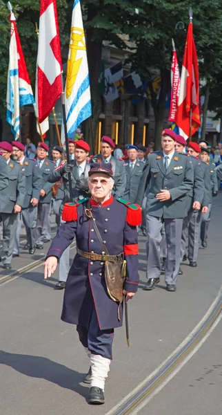 Швейцарський Національний день параду — стокове фото