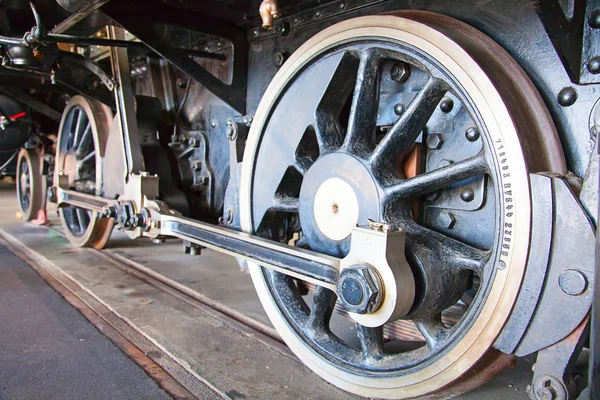 Dampfmaschine der alten Eisenbahn — Stockfoto