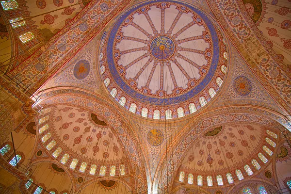 Interior of the Blue mosque — Stock Photo, Image