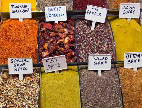 Spices and teas on market