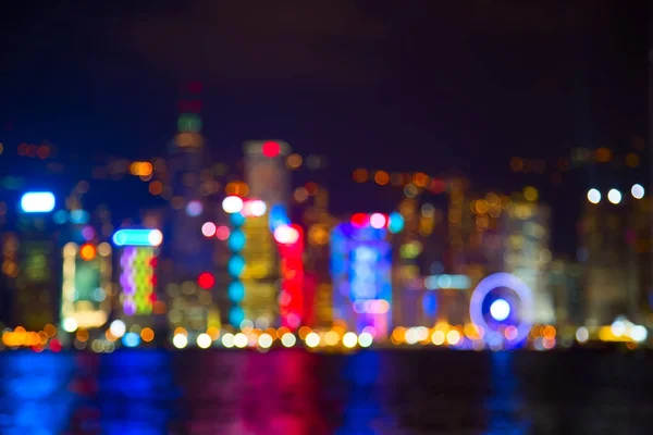Luces nocturnas de Hong Kong — Foto de Stock