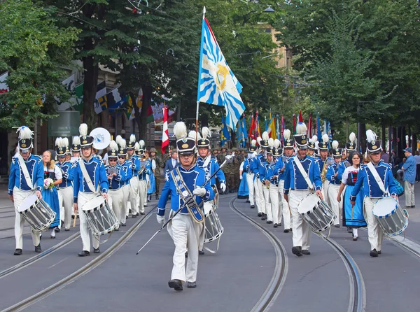 Desfile do Dia Nacional Suíço — Fotografia de Stock