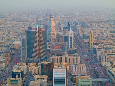  Riyad şehir merkezinin görünümü