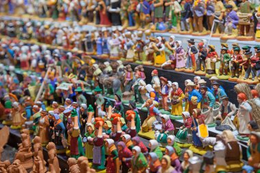 Renkli Noel pazarı Strasbourg, Alsace, Fransa