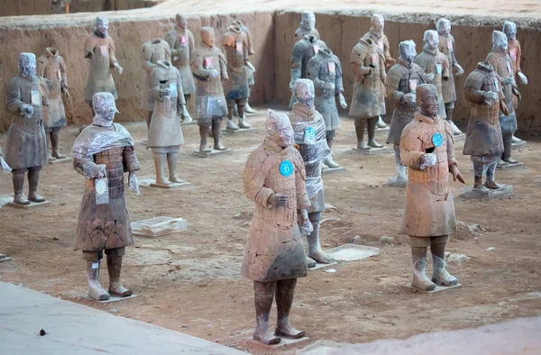 Beroemde Terracotta Leger in Xi'an — Stockfoto