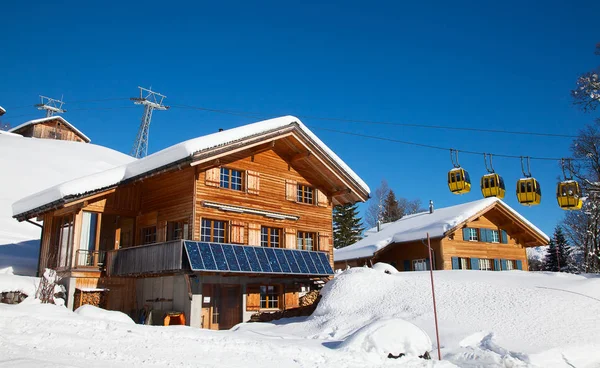 Winter in the swiss alps — Stock Photo, Image