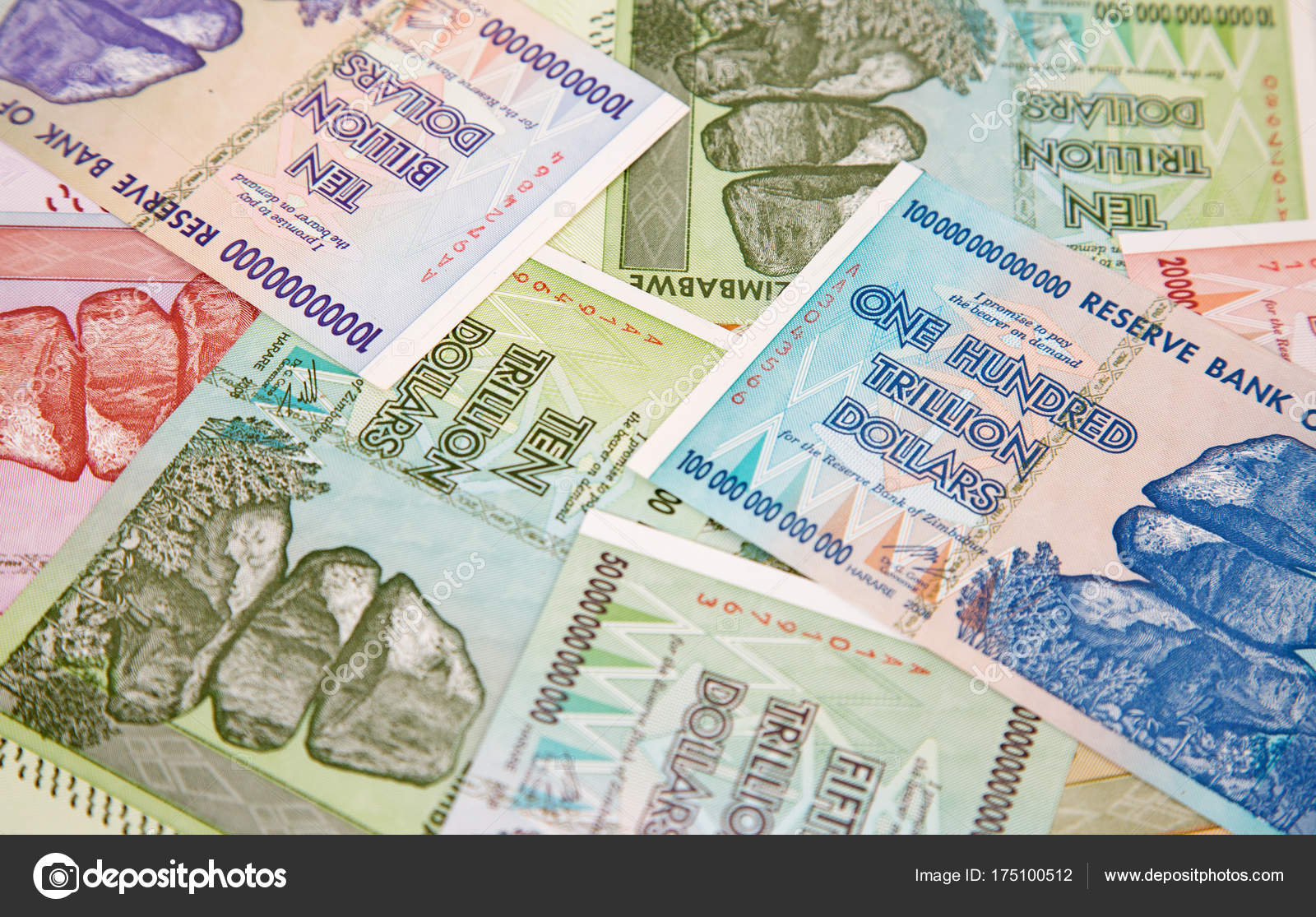 Banknotes of Zimbabwe after hyperinflation — Stock Photo © swisshippo