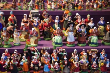 Renkli Noel pazarı Strasbourg, Alsace, Fransa