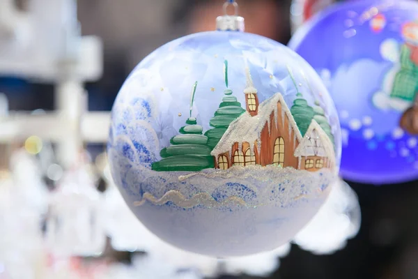 Kleurrijke Kerstmarkt Straatsburg Elzas Frankrijk — Stockfoto