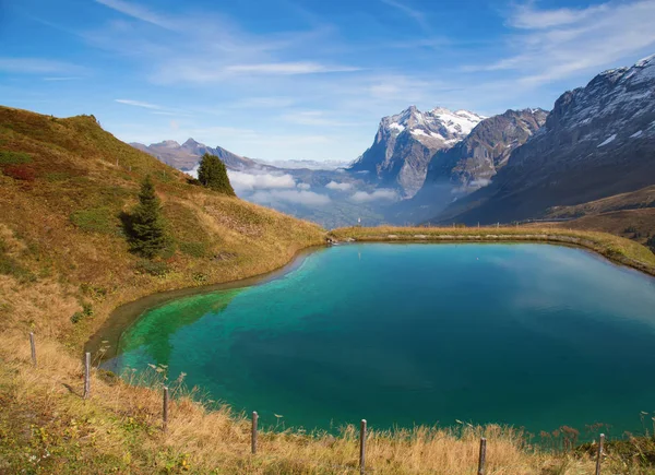 Podzimní krajina v oblasti Jungfrau — Stock fotografie