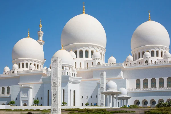 Mesquita Sheikh Zayed Famosa Abu Dhabi Emirados Árabes Unidos — Fotografia de Stock