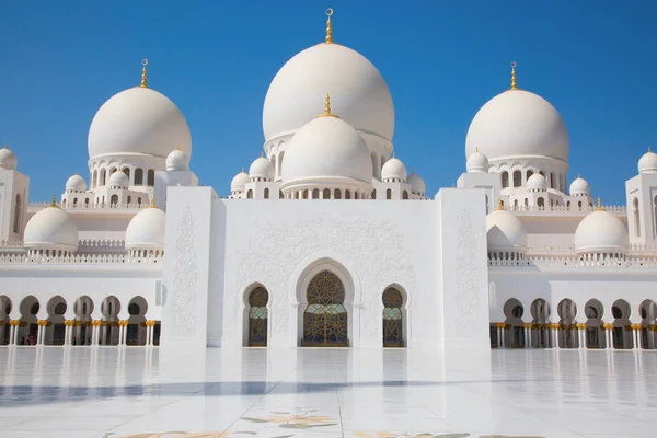 Famous Sheikh Zayed Τζαμί Στο Άμπου Ντάμπι Ηνωμένα Αραβικά Εμιράτα — Φωτογραφία Αρχείου