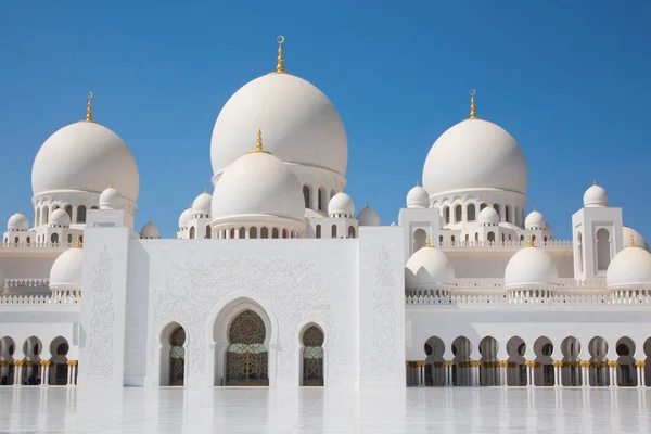 Słynny Meczet Sheikh Zayed Abu Dhabi Zjednoczone Emiraty Arabskie — Zdjęcie stockowe