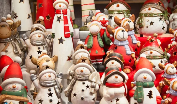 Färgglad Julmarknad Strasbourg Alsace Frankrike — Stockfoto