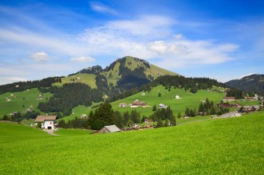 Yaz peyzaj Walensee bölgesi