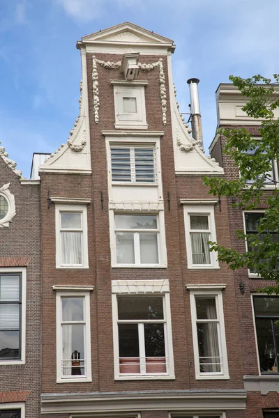 Tradycyjne domy z Amsterdamu — Zdjęcie stockowe