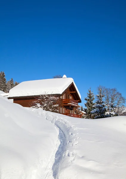 Zimní rekreační dům — Stock fotografie