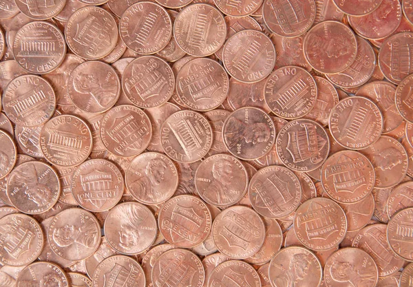 미국 동전 더미 — 스톡 사진