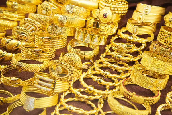 Gold auf dem berühmten "goldenen Souk"" — Stockfoto