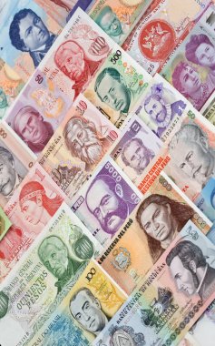 Farklı Güney Amerika banknotlar topluluğu