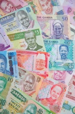 Farklı Afrika banknotlar topluluğu