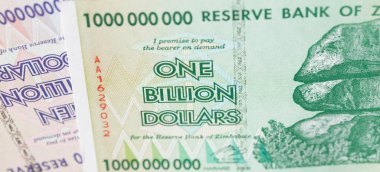 Hiperenflasyon sonra farklı Zimbabve koleksiyonu