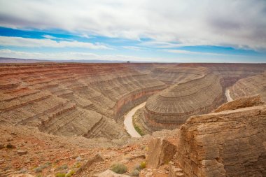 Goosenecks devlet parkı San Juan Nehri Utah, ABD.